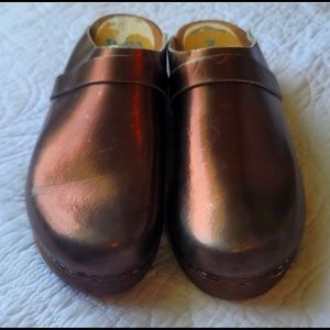 Tessa Wooden Clogs Bronze Sz 40 Made in Sweden